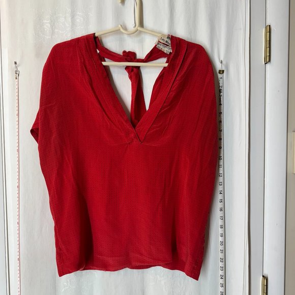 Vintage Red Bonwit Teller Silk Set - Picture 4 of 16